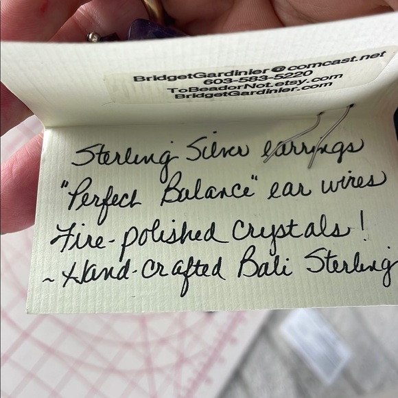 To Bead Or Not To Bead Gemstone Earrings Bali Silver - Picture 5 of 5